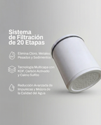Cabezal de ducha con filtro purificador