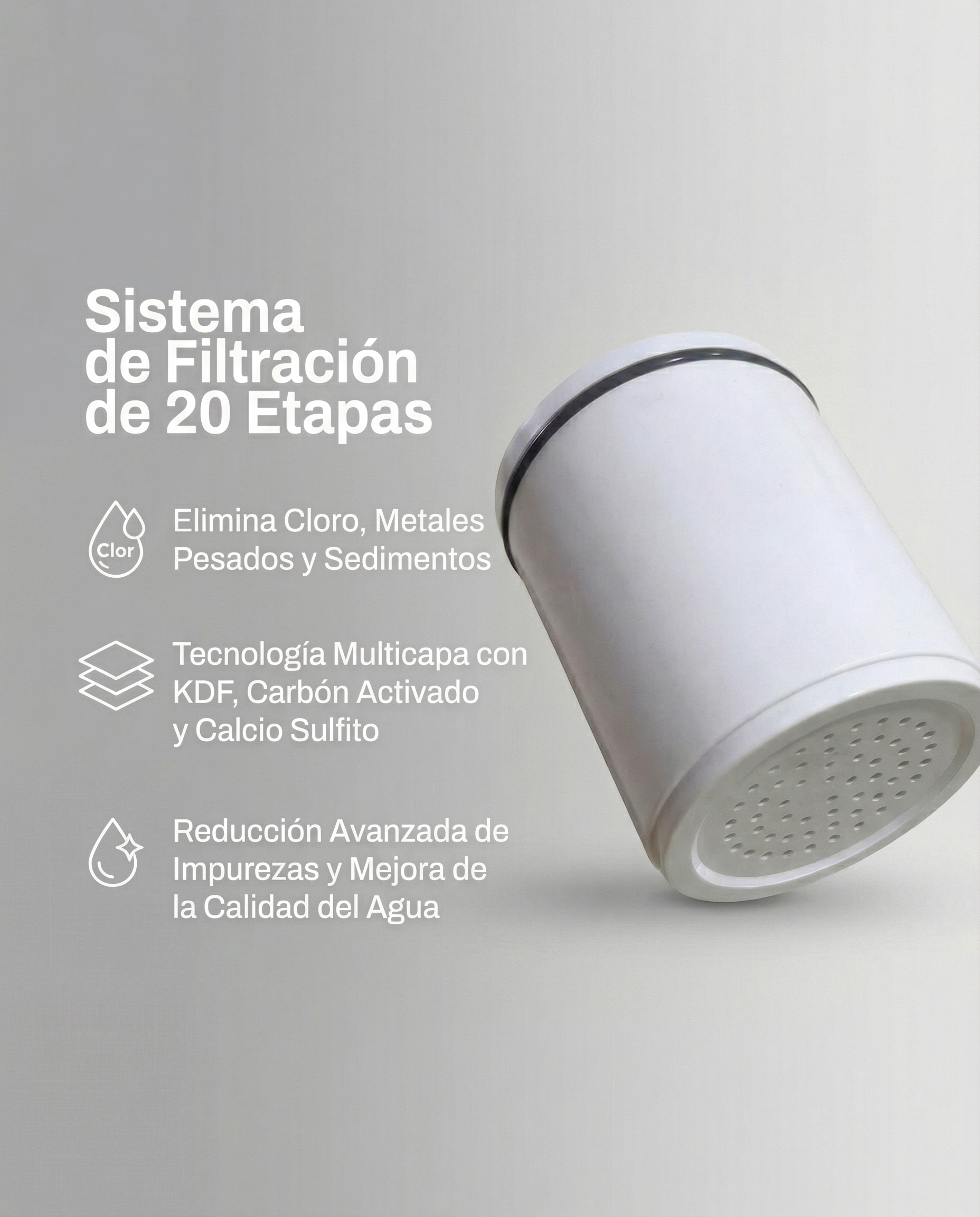 Filtro de Repuesto para Cabezal de Ducha