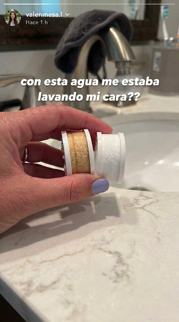 "Compré el filtro de Cleara para lavar mi cara y es la mejor decisión que he tomado para mi piel"