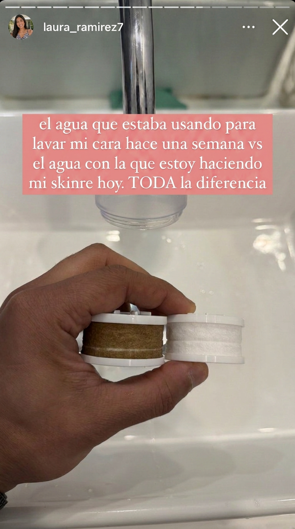 "Literal, toda la vida lavando mi cara y mis manos con agua llena de barro"